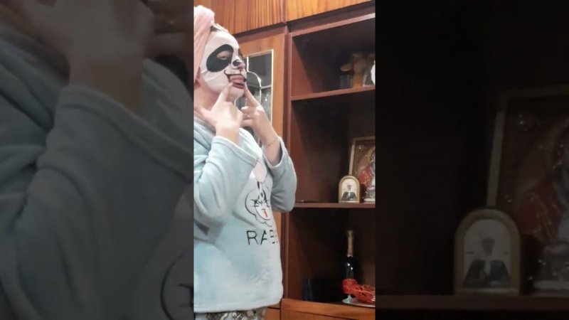 #shorsvideo Маска Панда .