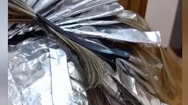Техника мелирования"штопкой".