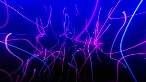 Анимированный абстрактный темный фон: Разноцветные  линии