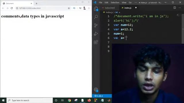Javascript Variables & Data Types | Javascript Tutorial For Beginners