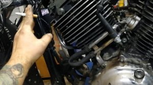 Yamaha XVS 650 Drag Star Часть 1 снятие двигателя