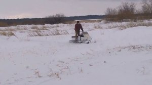 Катаем на самодельном снегоходе|c двигателем(LIFAN 8 л.с.)