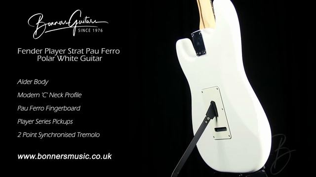 Fender Player Strat Pau Ferro Polar White Guitar | Bonners Guitar Store смотреть онлайн