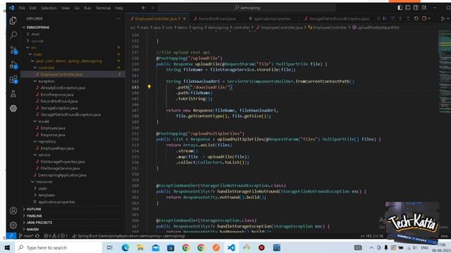 Spring boot tutorial - File upload download rest API