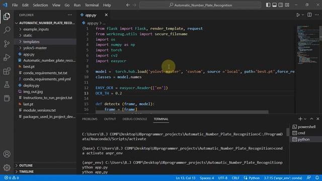 Automatic Number Plate Recognition (ANPR) End to End ML Project with Flask Deployment | UBprogramme