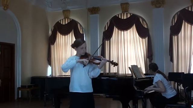 Д.Кабалевский. Концерт для скрипки с оркестром 1 часть. смотреть онлайн