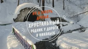 Ну, а теперь, друзья... Хрустальный родник у дороги в Никольск.