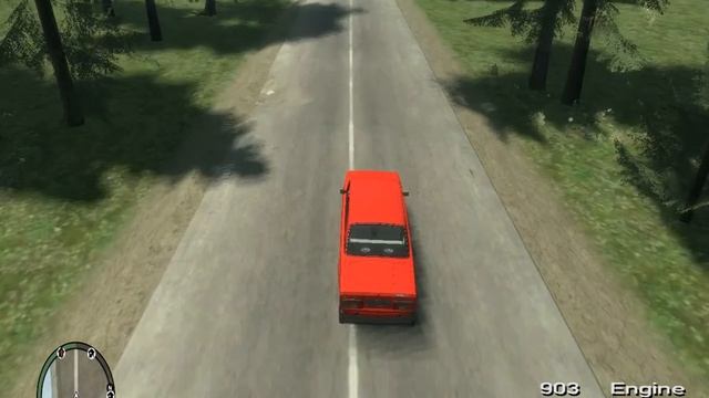 GTA IV Криминальная Россия - car chase scene - ВАЗ-2105 против Ford Focus Mark II смотреть онлайн