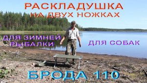 Небольшая многофункциональная раскладушка для зимней рыбалки или любимого питомца.