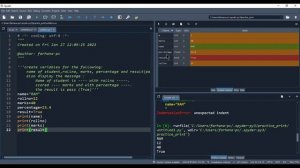 Variables and Data types in python