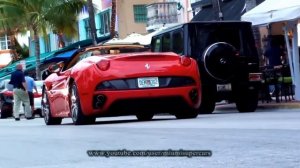 Miami supercars, Ferrari California, F430, 599, 458, 360 etc
