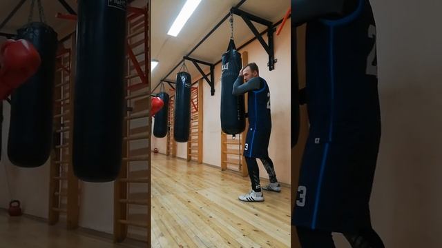 Атака в боксе.?? Левый прямой и правый боковой ?LeushBoxing