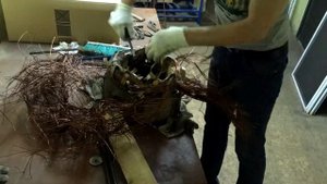 Как разобрать двигатель на медь