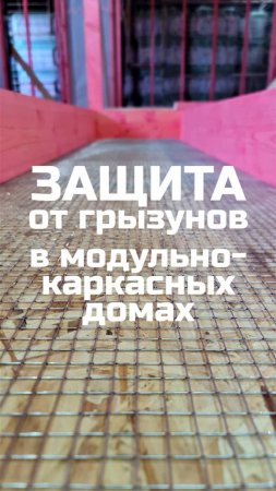Защита от грызунов в модульно-каркасных домах / Модульный дом / Каркасный дом / Модульдом-Юг