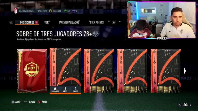 ABRIMOS LOS 4 SOBRES DE 10 JUGADORES 83 EN FIFA 23 y.. !!
