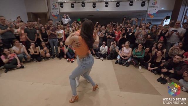 Marco & Sara - Bachata Workshop at World Stars Salsa Festival 2022 смотреть онлайн