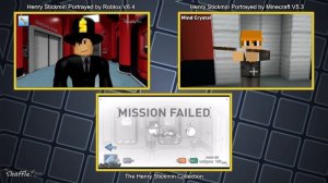 Toppat Civil Warfare - The Comparison between Henry Stickmin / Portrayed by Roblox and Minecraft