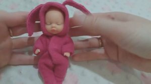 Комбинезон зайчика из флиса для мини-реборна BABY ARDANA