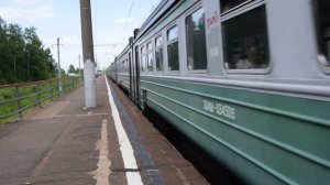 Электропоезд ЭД4М-0345 платформа Зосимова Пустынь 2.06.2016