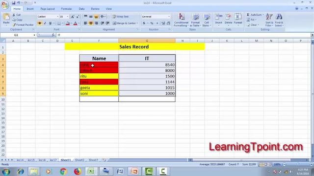 How To Sort Numbers And Data Using Sort  Filter  Options In Ms Excel-Lession-21