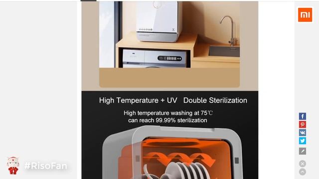 NEW Xiaomi Kitchen Dishwasher for Home. Work with Mihome App. смотреть онлайн