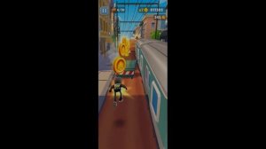 Играю в игры на телефоне "Subway Surfers" (часть 1)