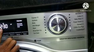 I F B front load washing machine Senator wss 8.0 kg steam 1400 R P M steam model Full DeMo