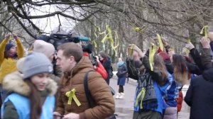 Акция в день снятия блокады Ленинграда в парке Победы