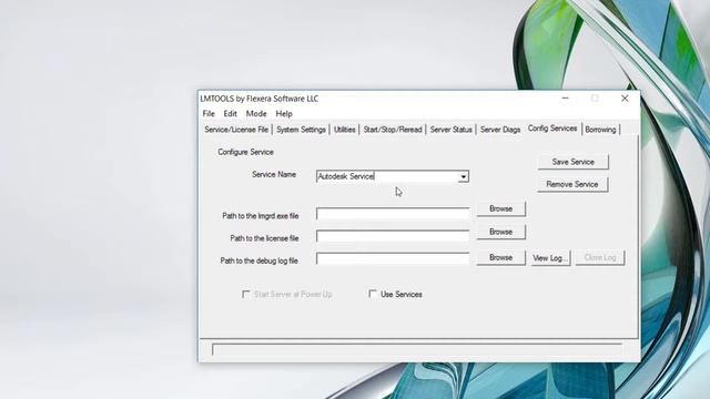 Configuring a Autodesk Network License Manager – Windows