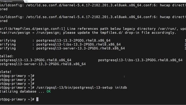 PostgreSQL 13.3 Installation and Validation on Oracle Linux 8.4 [Step-By-Step Process]