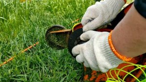 Быстрая замена лески в триммере