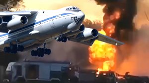 Крушение военного самолета Ил-76 в Рязанской области