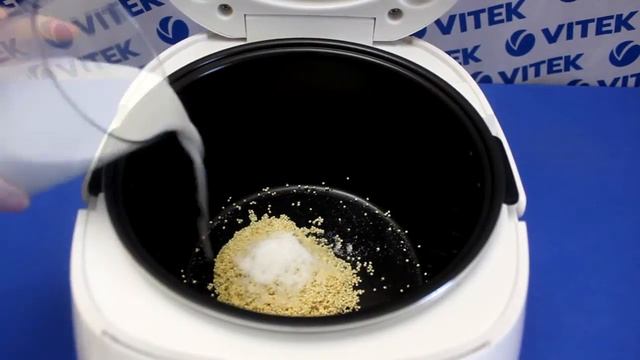 Рецепт приготовления пшенной каши на молоке в мультиварке VITEK VT-4217 BN