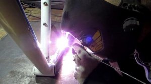 Сварка рамы. Надышался газом.