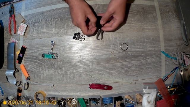 Изготовление брелка для ключей из фастекса со свистком и паракорда. смотреть онлайн