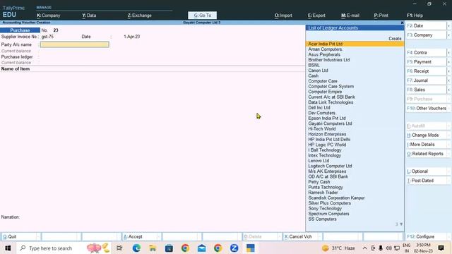 About Purchase of Assets & Sales Voucher Series in Tally Prime | GIT Education смотреть онлайн
