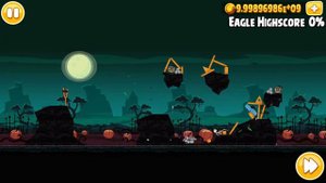 Angry Birds Seasons Ham'o'ween All levels (Mighty Eagle) Any%