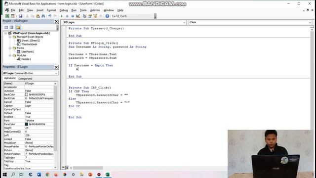 MEMBUAT FORM LOGIN DENGAN EXCEL MENGGUNAKAN METODE INLINE FUNCTION смотреть онлайн