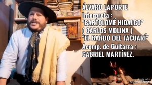 "BARTOLOMÉ HIDALGO" (CARLOS MOLINA) ÁLVARO LAPORTE Y GABRIEL MARTÍNEZ.