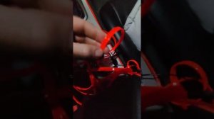 Неоновая лента в салон авто
