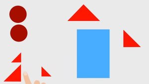 Аппликация из геометрических фигур Application of geometric shapesMaking a rocket - Аппликация