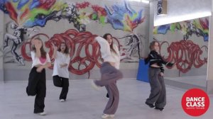 Jazz Funk Choreography in Dance Class Studio