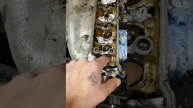 Замена маслосъемных колпачков, на двигателе 1JZ, не снимая ГБЦ. смотреть онлайн