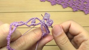 Простой ЦВЕТОЧНЫЙ УЗОР крючком ВЯЗАНИЕ для начинающих Easy to Crochet Tape Lace flower pattern