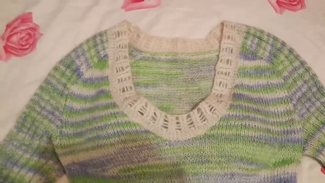 Платье спицами из Alize Mohair смотреть онлайн