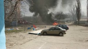 Кто-то поджёг автомобильные шины