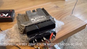Skoda Octavia Привязка эбу двигателя Med17.5 / Replace ecu Med17.5 for Skoda Octavia