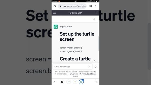 "Python Turtle: Chat GPT & Art" ?#chatgpt #python #code