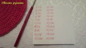 Круглый коврик крючком, советы и трудности (часть 1)