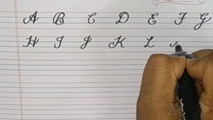 1. Cursive writing | Lesson - 1 | Capital Letters